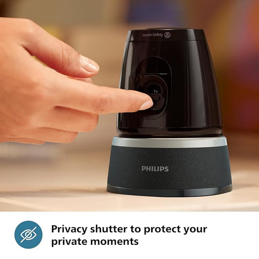 PHILIPS 5000 Series Wi-Fi 360 Degree Camera  AI-Enhanced CCTV Camera for Home & Outdoor  2K(3MP) Resolution, Privacy Shutter, Pan Tilt Zoom, 2-Way Talk, DIY Installation  HSP5500